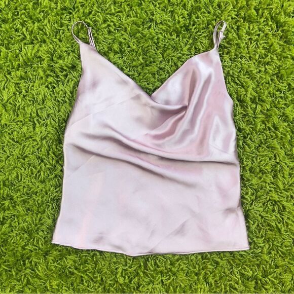 SATIN TOP PINK - Picture 2 of 13